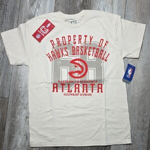 Ultra Game | NBA Official Atlanta Hawks Nostalgic Graphic Tee Shirt Sz Lg *NWT